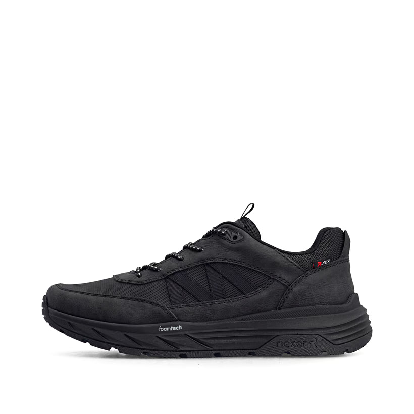 Herren-Sneaker schwarz wasserdicht von Rieker 06155-00