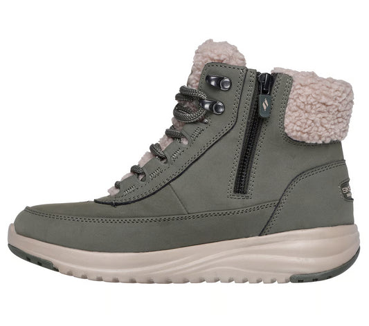 Damen-Boots Skechers on the go Stellar 144756 olive