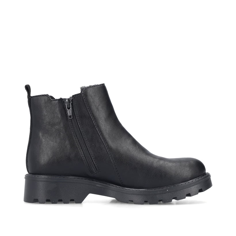 Rieker Ladies mid height boots 73250-01 Black