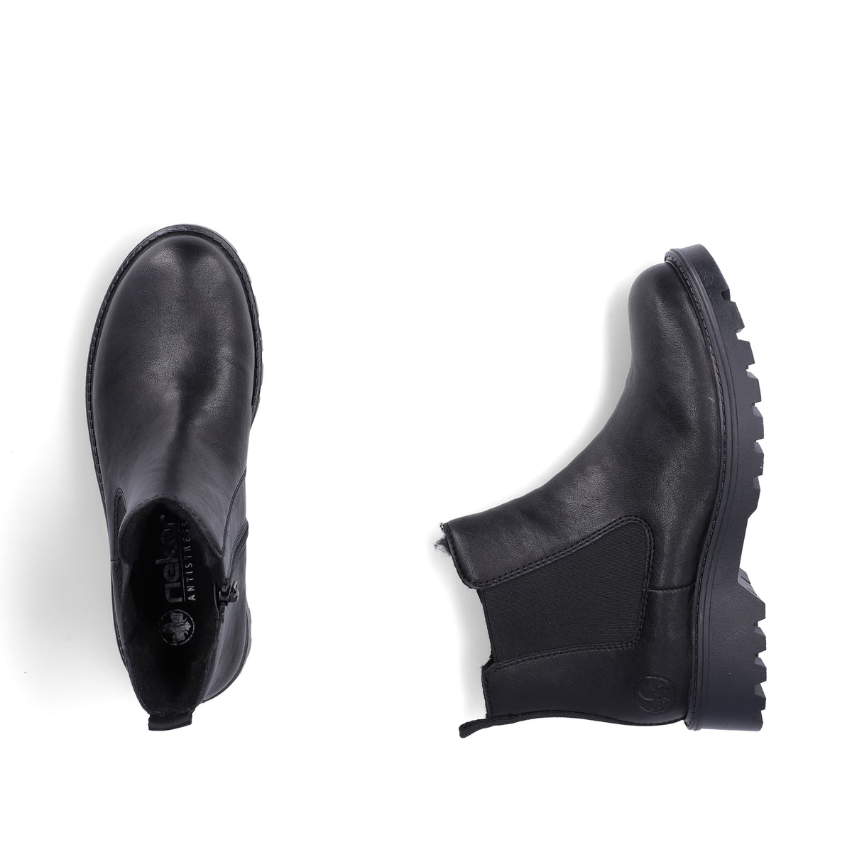 Rieker Ladies mid height boots 73250-01 Black