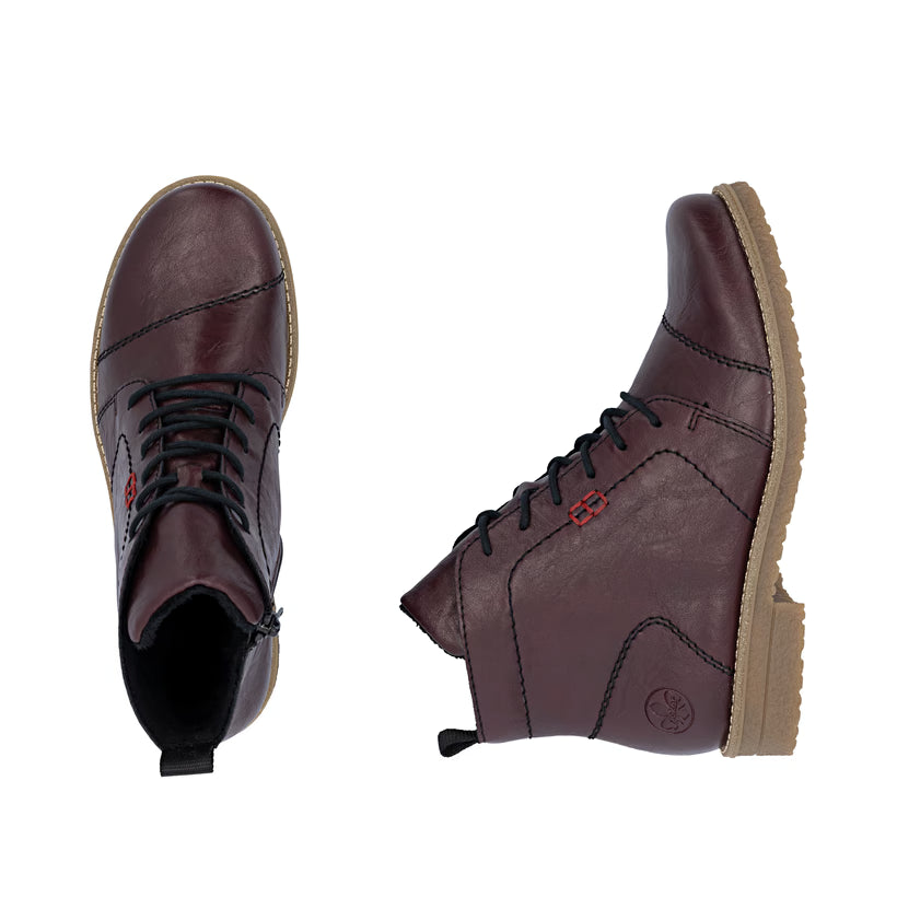Damen-Stiefelette von Rieker brombeer 73500-30