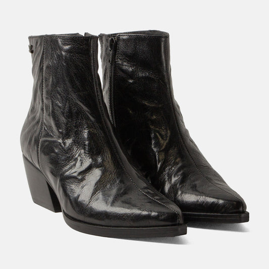 River Damen Leder-Stiefeletten Black von Lamzami LA85718 - Steinick Schuhe