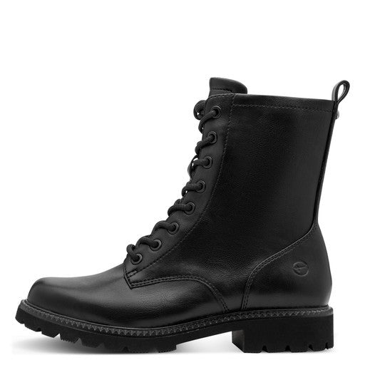 Tamaris Damen-Schnürstiefelette Schwarz 1-25215-45-001 - Steinick Schuhe