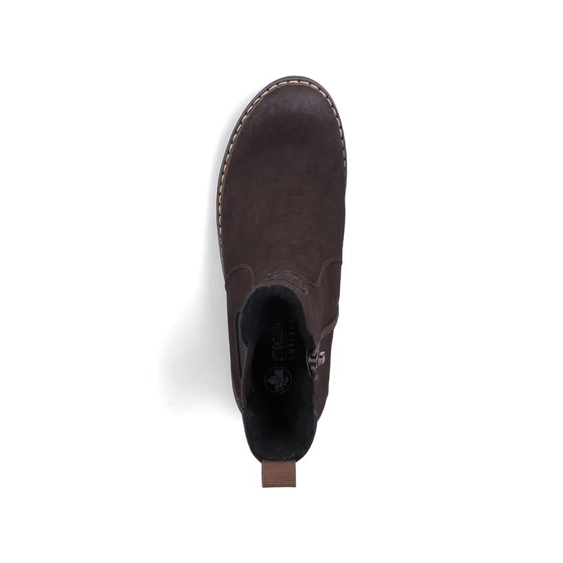 Rieker Damen Chelsea Boots mit Tex braun Y9160-25