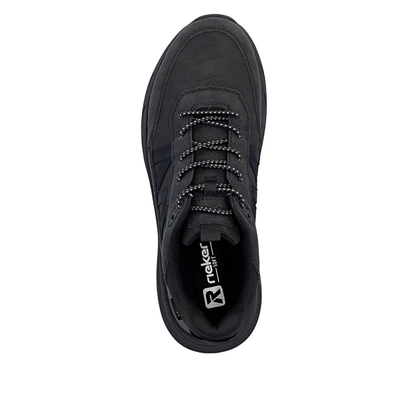Herren-Sneaker schwarz wasserdicht von Rieker 06155-00
