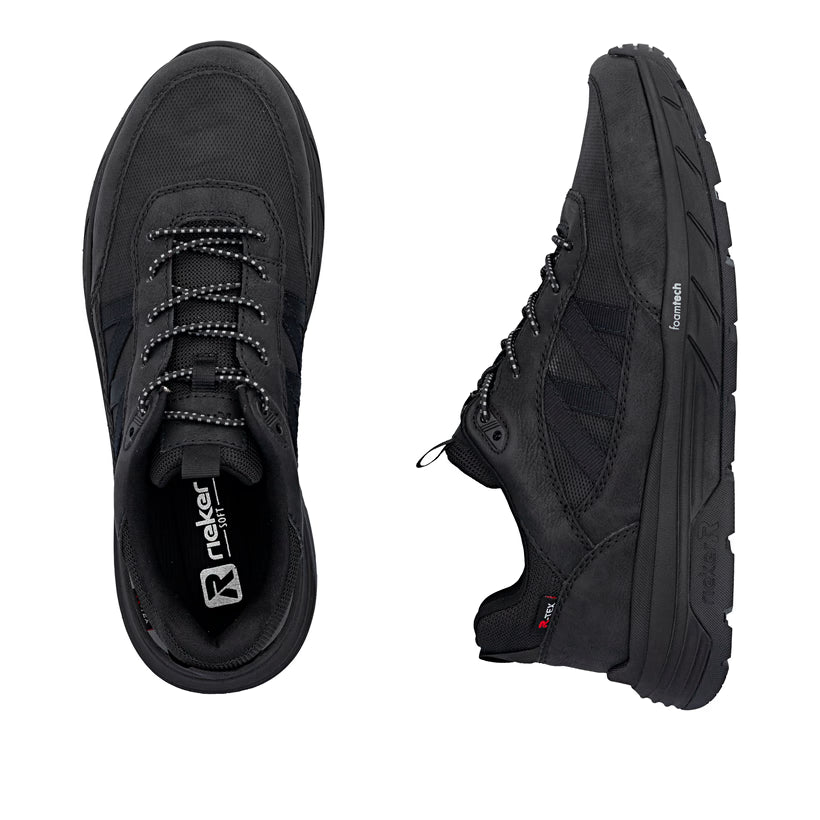 Herren-Sneaker schwarz wasserdicht von Rieker 06155-00