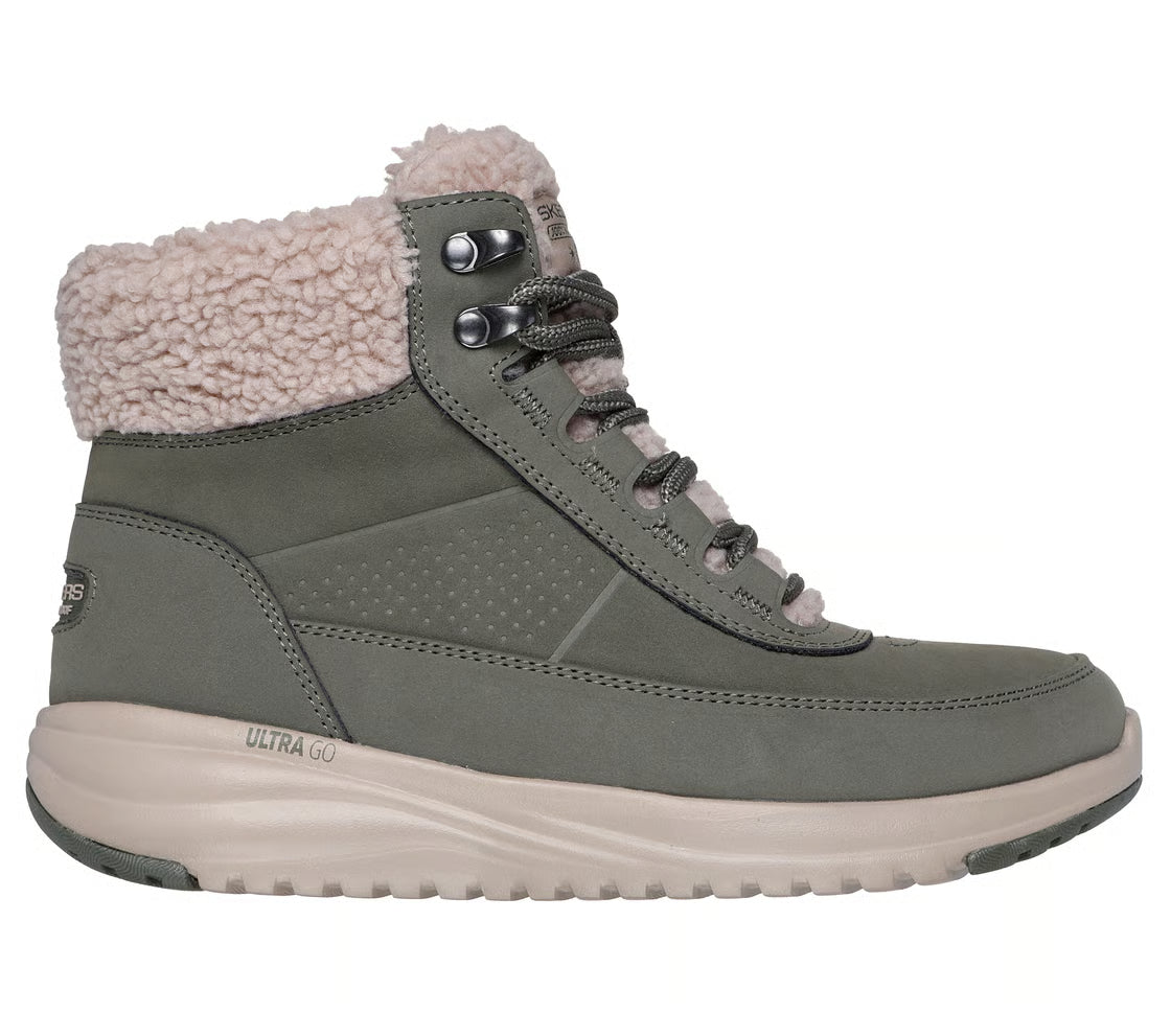 Damen-Boots Skechers on the go Stellar 144756 olive