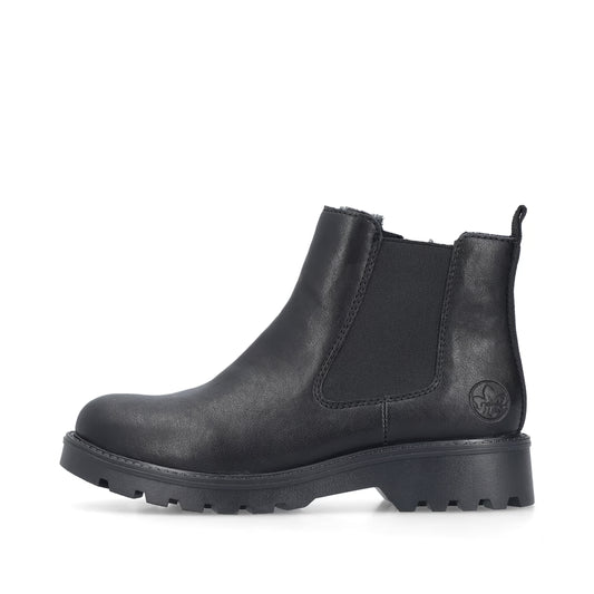 Rieker Ladies mid height boots 73250-01 Black - Steinick Schuhe
