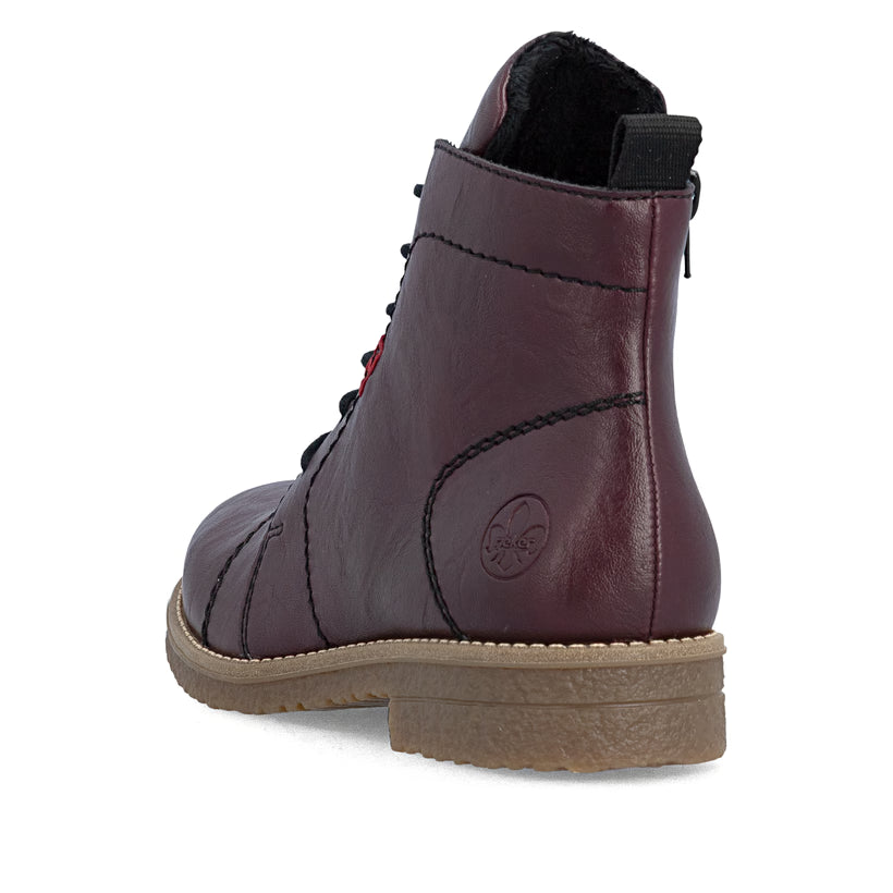 Damen-Stiefelette von Rieker brombeer 73500-30