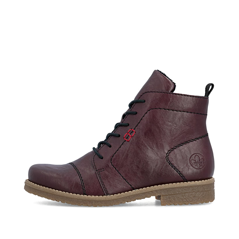 Damen-Stiefelette von Rieker brombeer 73500-30