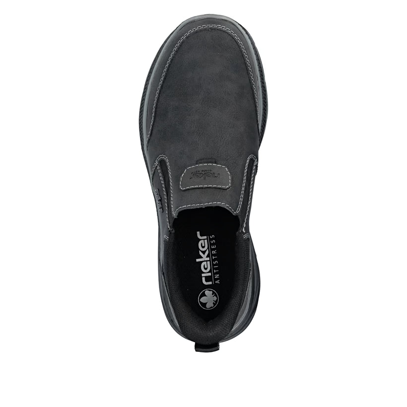 Herren Slipper von Rieker schwarz B1851-00