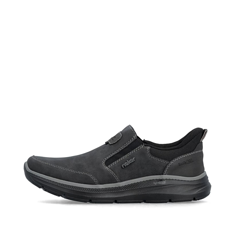 Herren Slipper von Rieker schwarz B1851-00