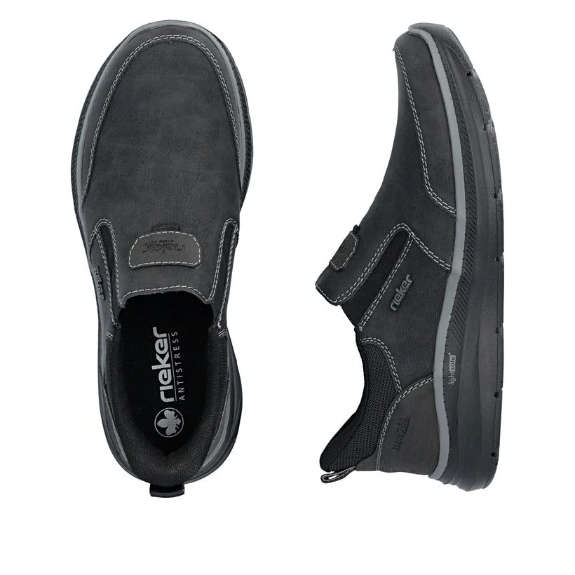 Herren Slipper von Rieker schwarz B1851-00