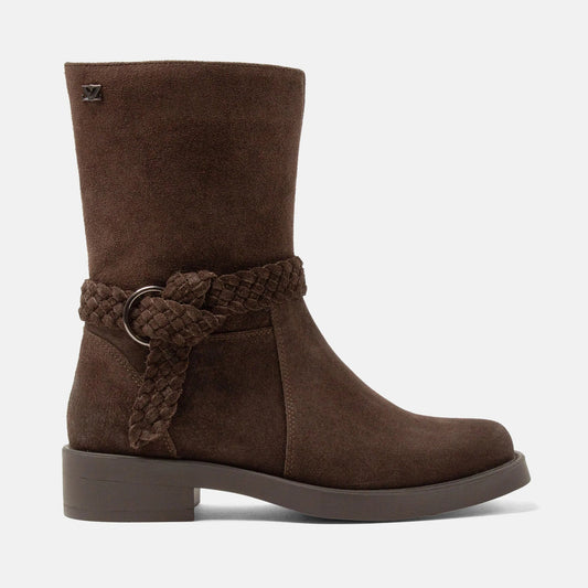 Noor Damen Wildleder-Stiefeletten Brown von Lamzami LA85805 - Steinick Schuhe