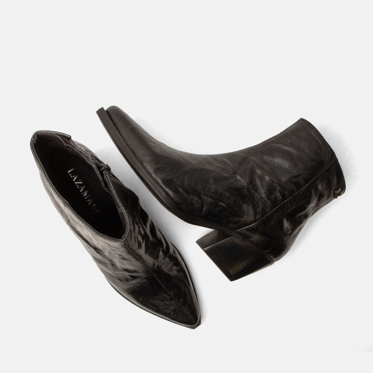 River Damen Leder-Stiefeletten Black von Lamzami LA85718 - Steinick Schuhe